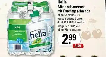 Edeka Hella Mineralwasser Mit Frucktgeschmack Angebot