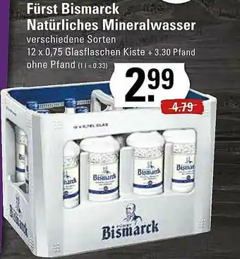 Edeka Fürst Bismarck Natürliches Mineralwasser Angebot