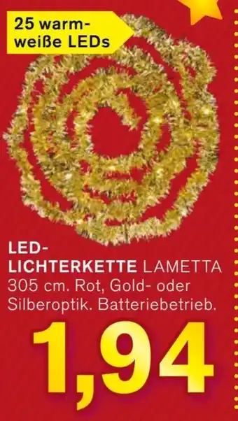 KODi LED- LICHTERKETTE LAMETTA 305 cm. Angebot