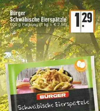 Edeka Bürger Schwäbische Eier Spätzle Angebot