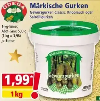 Norma ODEGA Märkische Gurken 1-kg-Eimer Angebot