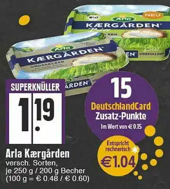 Edeka Arla Kærgården Angebot