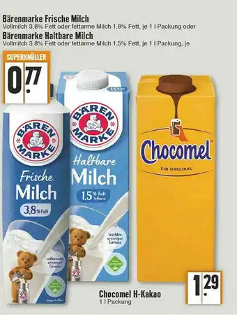 Edeka Bärenmarke Frische Milch, Bärenmarke Haltbare Milch Angebot