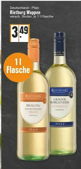 Edeka Deutchland - Pfalz Rietburg Wappen Angebot