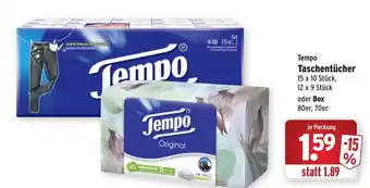 Wasgau Tempo Taschentücher Angebot