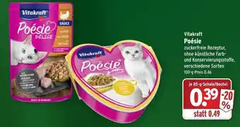 Wasgau Vitakraft Poésie 85g Beutel Angebot