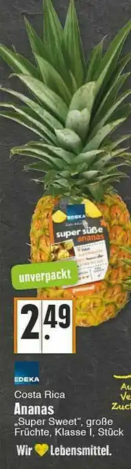 Edeka Costa Rica Ananas „super Sweet“ Angebot