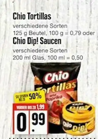 Edeka Frischemarkt Chio Tortillas Chio Dip! Saucen Angebot