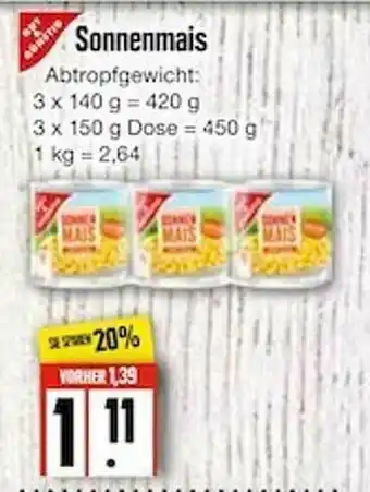 Edeka Frischemarkt Sonnenmais Angebot