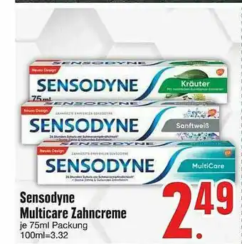 Edeka Sensodyne Multicare Zahncreme Angebot