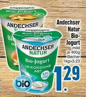 Edeka Andechser Nature Bio-jogurt Angebot