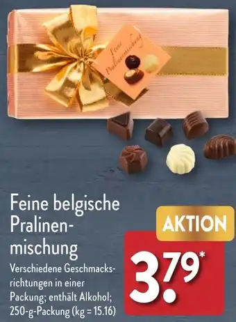 Aldi Nord Feine belgische Pralinenmischung 250 g Packung Angebot