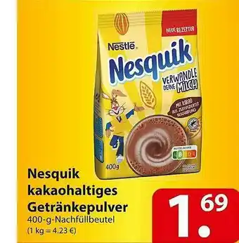 Famila Nord Ost Nesquik Kakaohaltiges Getränkepulver Angebot