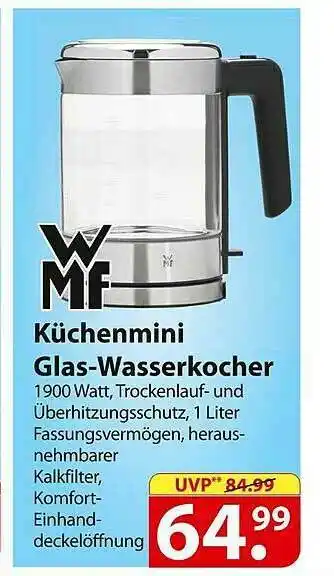 Famila Nord Ost Wmf Küchenmini Glas-wasserkocher Angebot