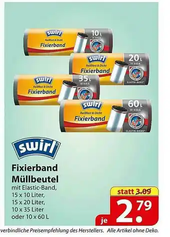 Famila Nord Ost Swirl Fixierband Müllbeutel Angebot