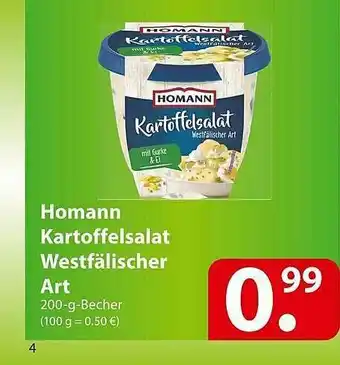 Famila Nord Ost Homann Kartoffelsalat Westfälischer Art Angebot