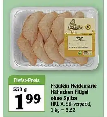 Globus Fräulein Heidemarie Hähnchen Flügel Ohne Spitze Angebot