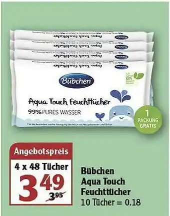 Globus Bübchen Aqua Touch Feuchttücher Angebot