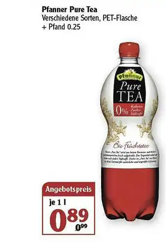 Globus Pfanner Pure Tea Angebot