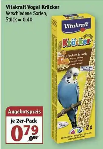 Globus Vitakraft Vogel Kräcker Angebot