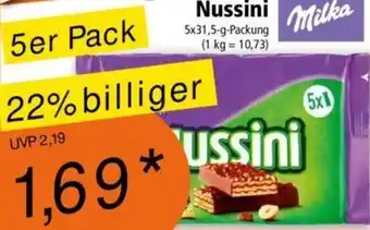 Norma Milka Nussini 5x31,5 g Packung Angebot