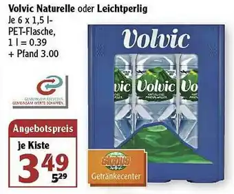 Globus Volvic Naturelle Oder Leichtperlig Angebot