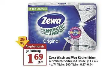 Globus Zewa Wisch Und Weg Küchentücher Angebot