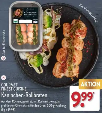Aldi Nord GOURMET FINEST CUISINE Kaninchen-Rollbraten 500 g Packung Angebot