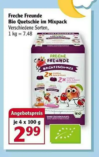 Globus Freche Freunde Bio Quetschie Im Mixpack Angebot