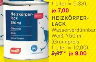 KODi HEIZKÖRPERLACK 750ml Angebot