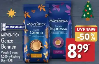 Aldi Nord MÖVENPICK Ganze Bohnen 1000 g Packung Angebot