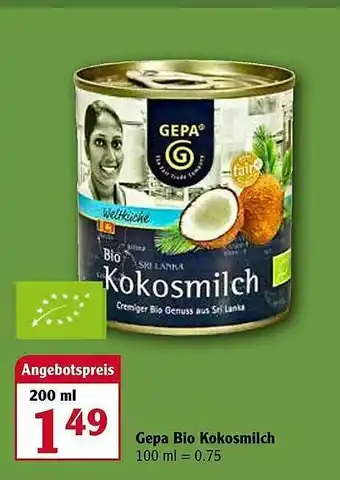 Globus Gepa Bio Kokosmilch Angebot