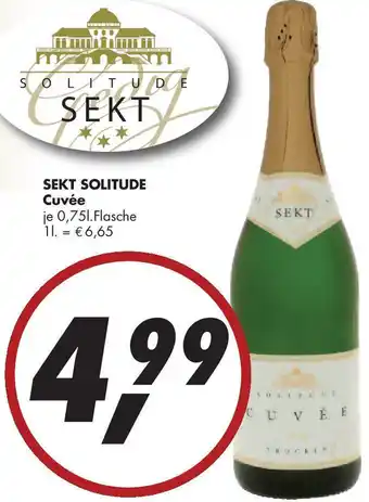Gefako SEKT SOLITUDE Cuvée 0,75 L Flasche Angebot