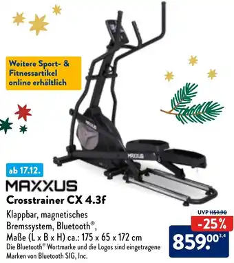 Aldi Nord MAXXUS Crosstrainer CX 4.3f Angebot