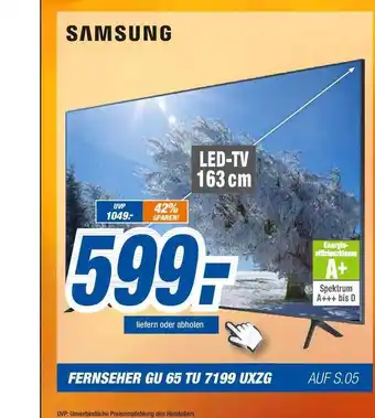 Expert Samsung LED TV 163 cm Angebot