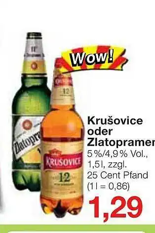 Jawoll Krušovice Oder Zlatopramer Angebot