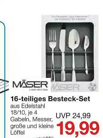 Jawoll Mäser 16-teiliges Besteck-set Angebot