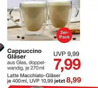 Jawoll Cappuccino Gläser Angebot