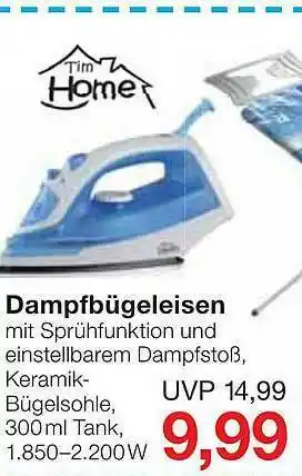 Jawoll Tim Home Dampfbügeleisen Angebot