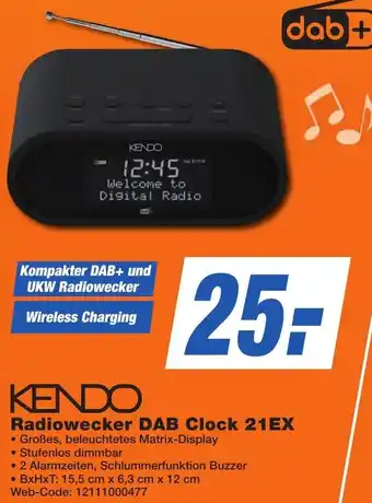 K+B Expert KENDO Radiowecker DAB Clock 21EX Angebot