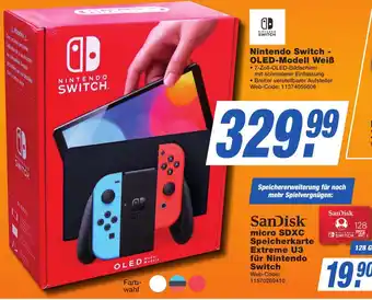 K+B Expert Nintendo Switch OLED-Modell Weiß Angebot