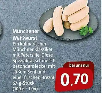 Markant Münchener Weißwurst Angebot