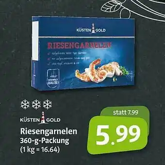 Markant Küsten Gold Riesengarnelen Angebot