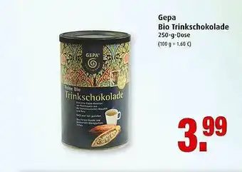 Markant Gepa Bio Trinkschokolade Angebot