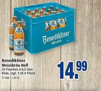 Markant Benediktiner Weissbräu Hell Angebot