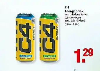 Markant C4 Energy Drink Angebot