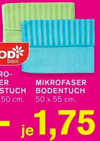 KODi MIKROFASER BODENTUCH 50 x 55 cm. Angebot