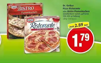 Markant Dr. Oetker Pizza Ristorante Oder Bistro Flammkuchen Angebot