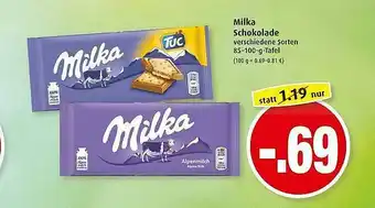 Markant Milka Schokolade Angebot