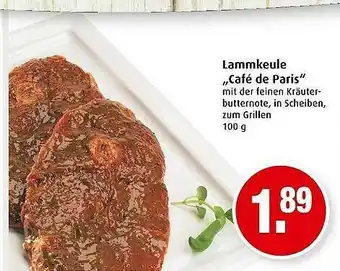 Markant Lammkeule „café De Paris” Angebot